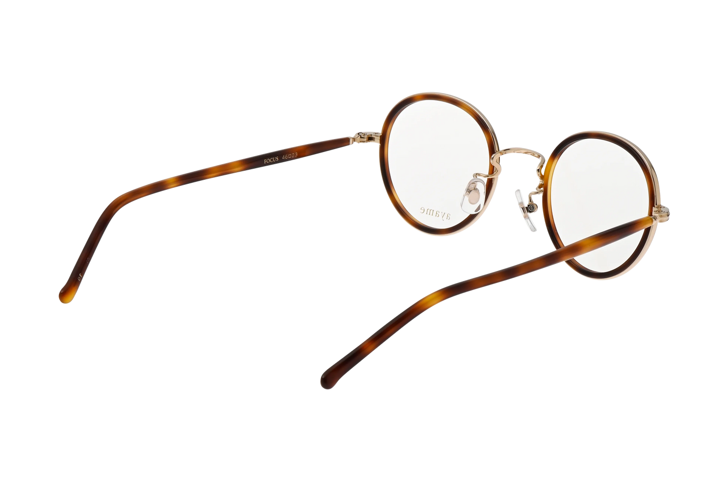 フォーカスメガネのダークタートル斜め後ろ