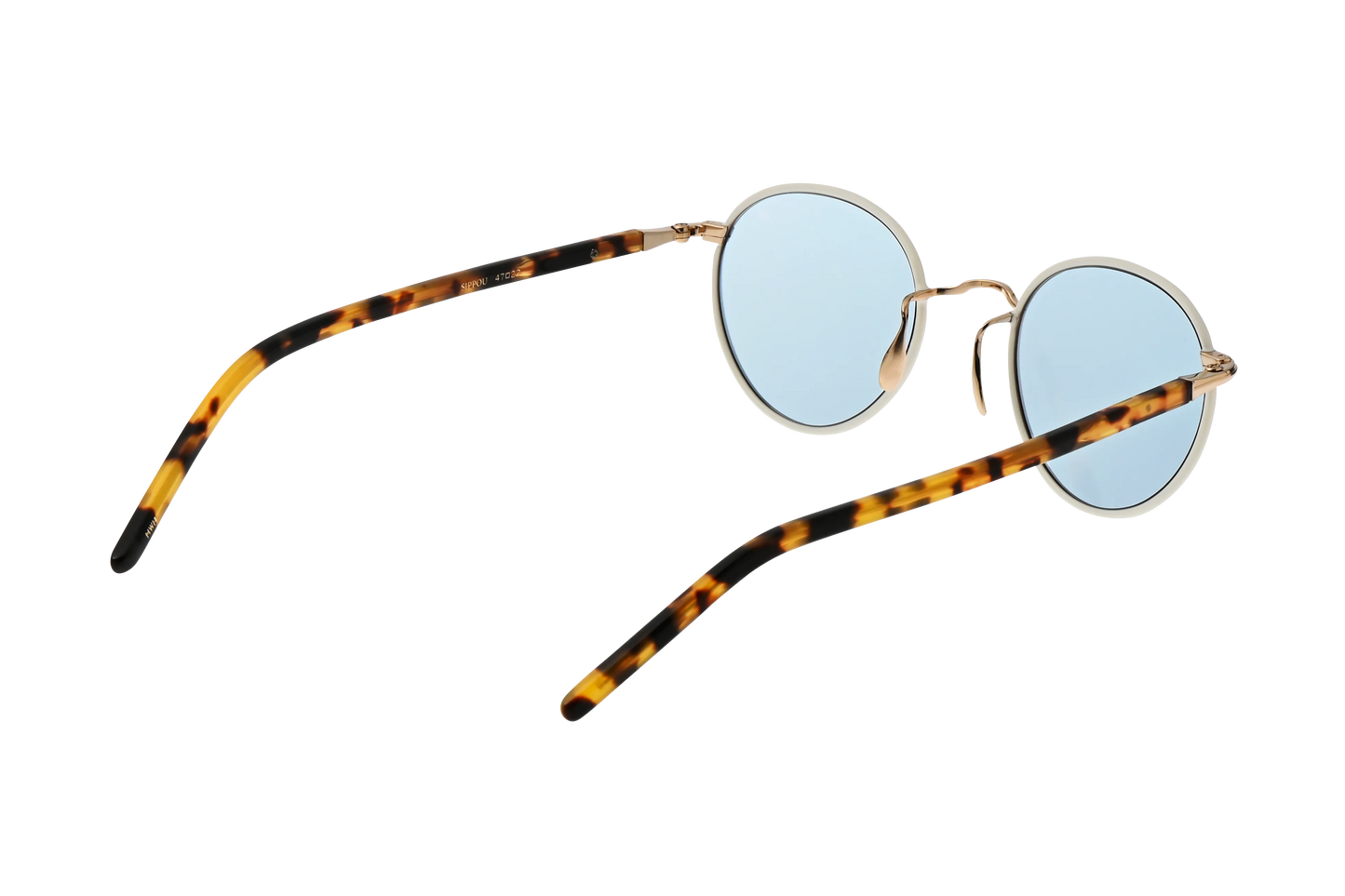 シッポウサングラスのミルキーホワイト斜め後ろ