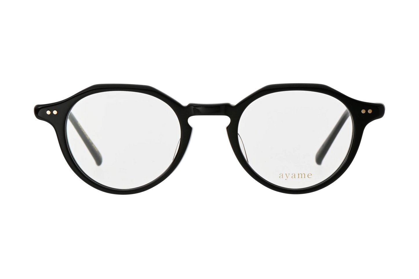 スパイクのブラック正面 2ピンカシメ キーホールブリッジ