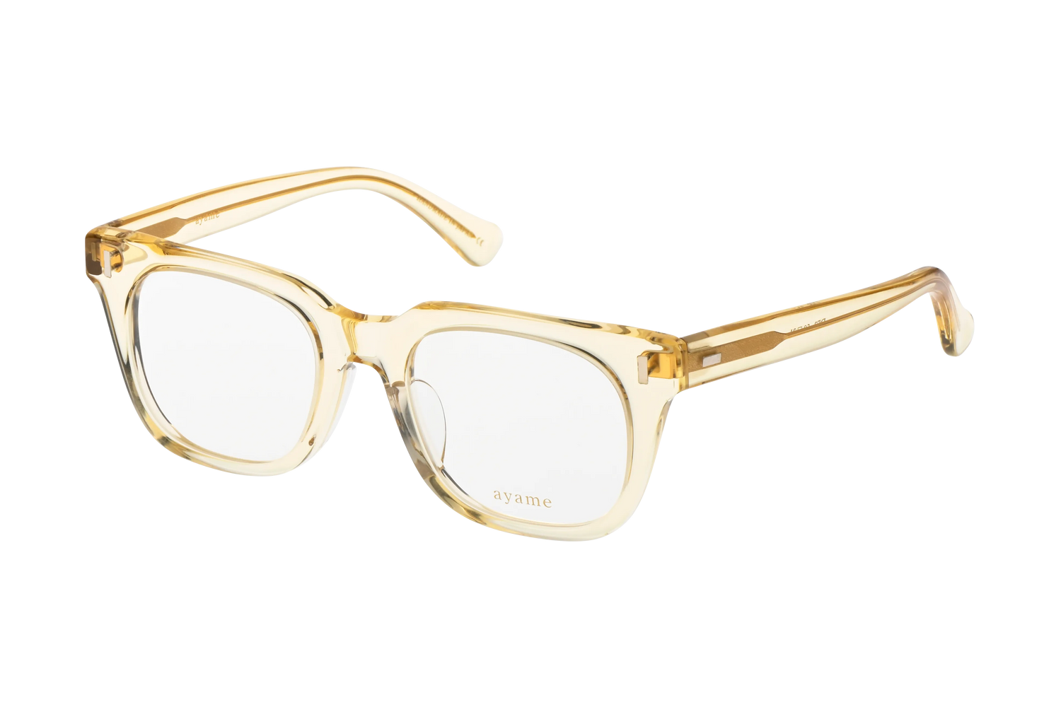 ウェリントン型メガネのディーエフツーのクリスタルゴールド