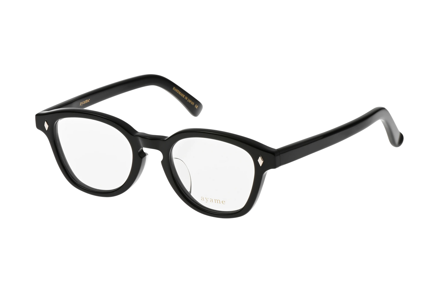 美品】ayame NEWOLD46 ブラック メガネ 美品】ayame NEWOLD46 ブラック メガネ