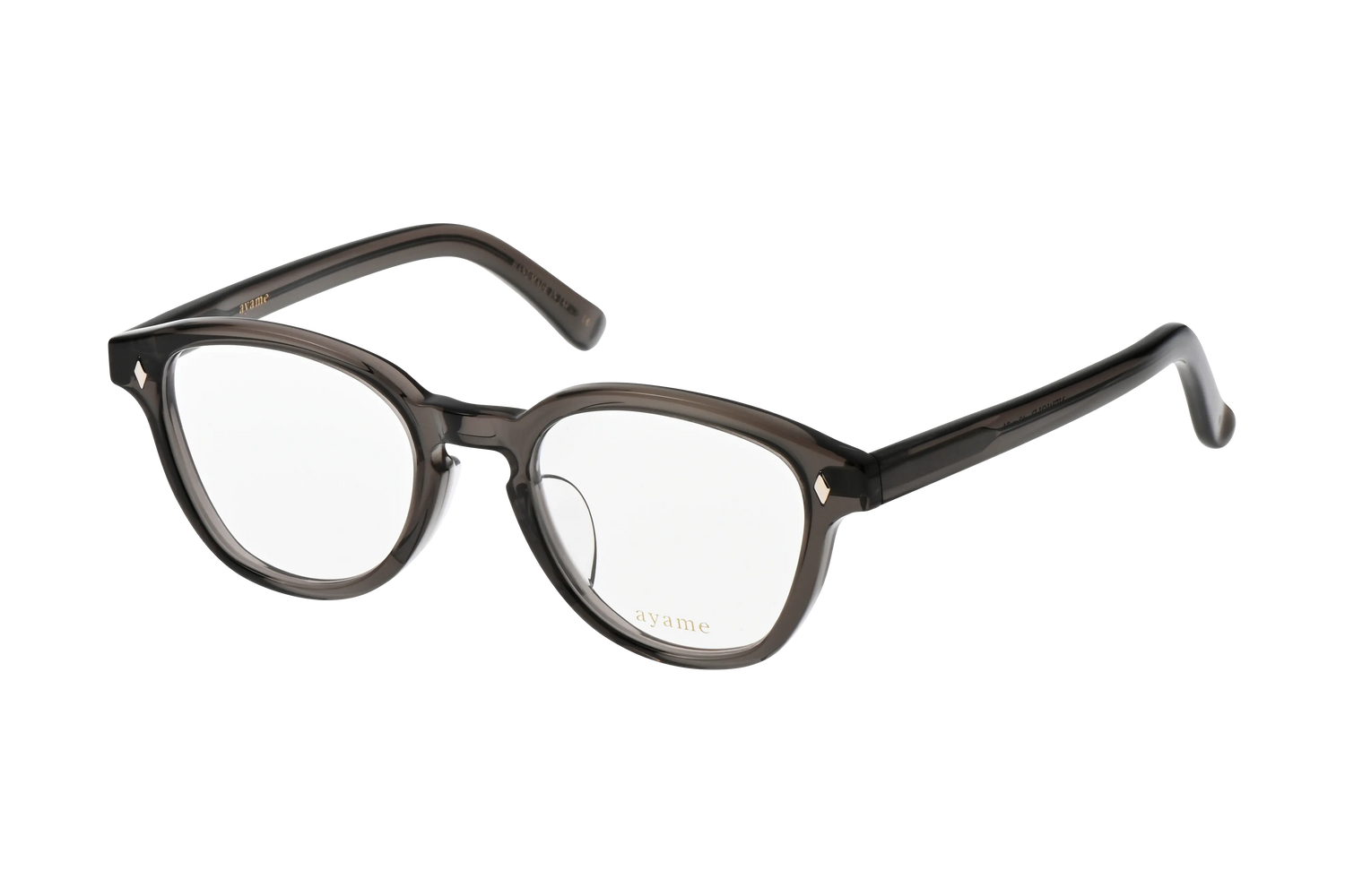 ウェリントン型メガネのニューオールド49のグレー