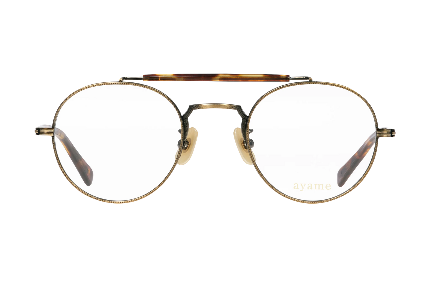 【美品】ayame OLDSTAR Antique Silver 純正ケース付 OLDSTAR AV-optical | アヤメ オールドスターエーブイ_メガネ